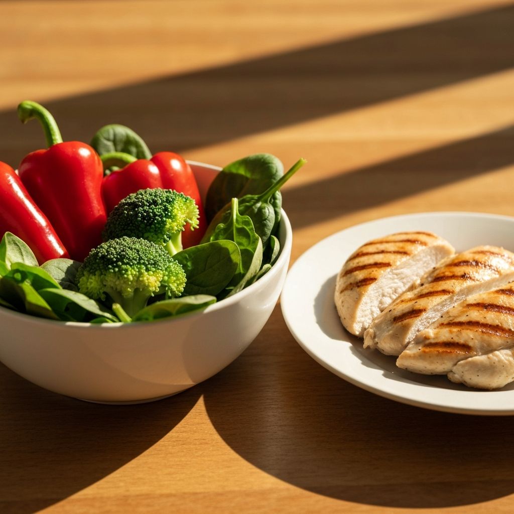 Balanced nutritious meal